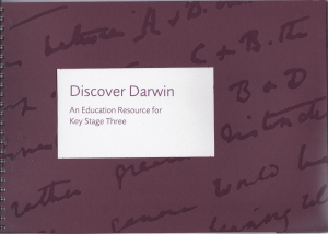 Cover of Discover Darwin education resource pack for Key Stage 3 - click to download the pdf