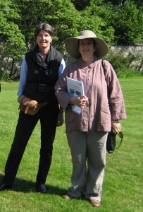 Charles Darwin Trust Director, Karen Goldie-Morrison (on the left) with one of our educators, Dr Sue Johnson